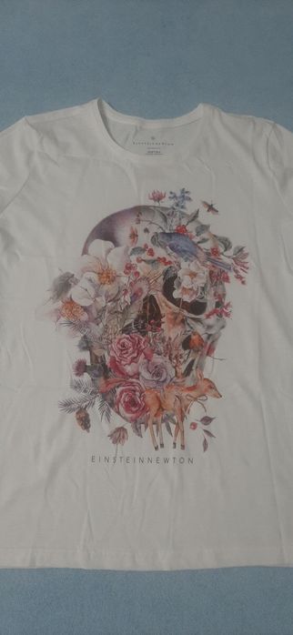 Biała koszulka damska casual