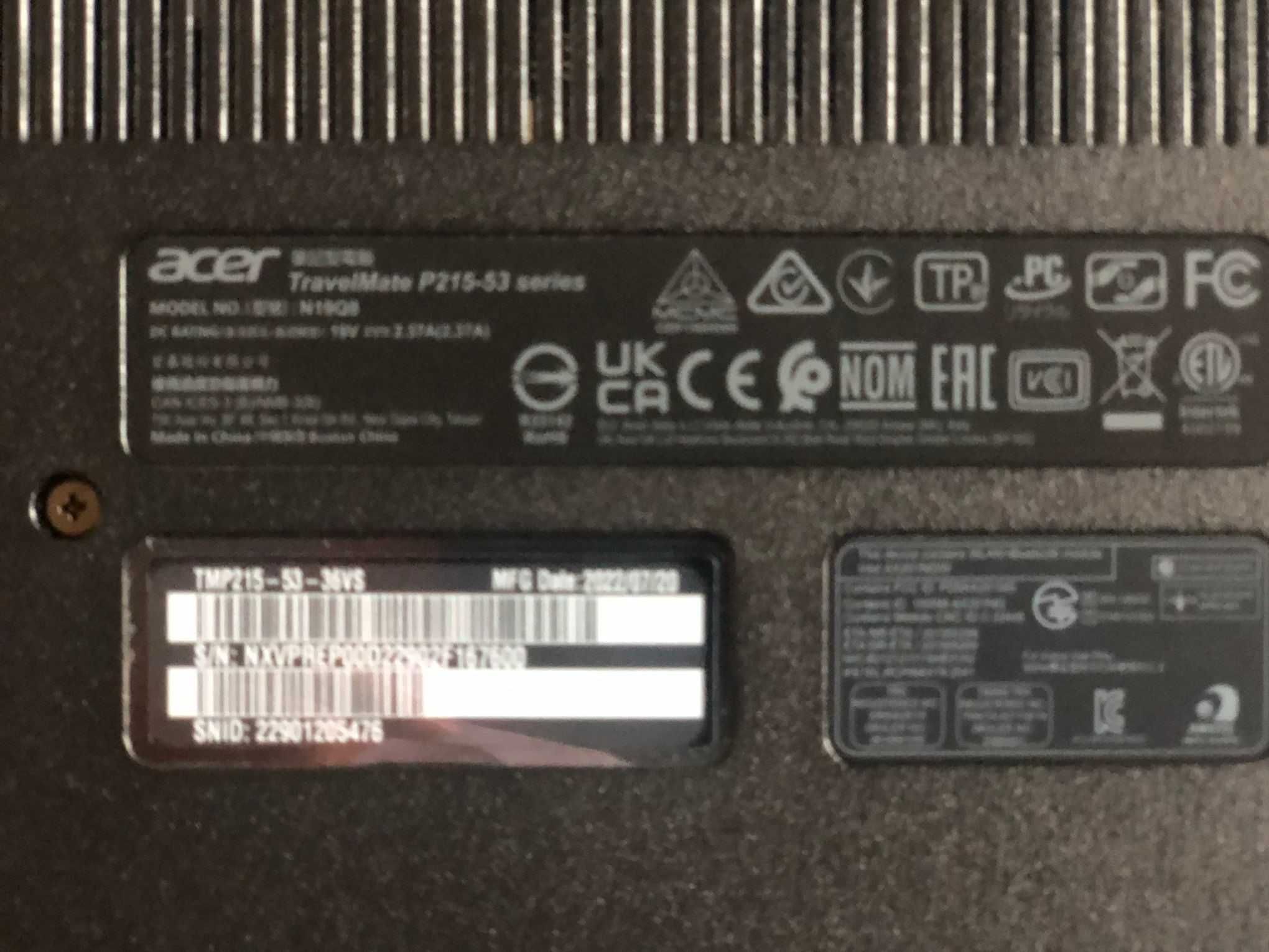 Notebook Accer TravelMate P2 TMP215-53 NOWY !!!