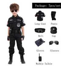 Дитячий костюм Поліція, поліцейський на 3-4, 5-6, 7-8, 9-10 років