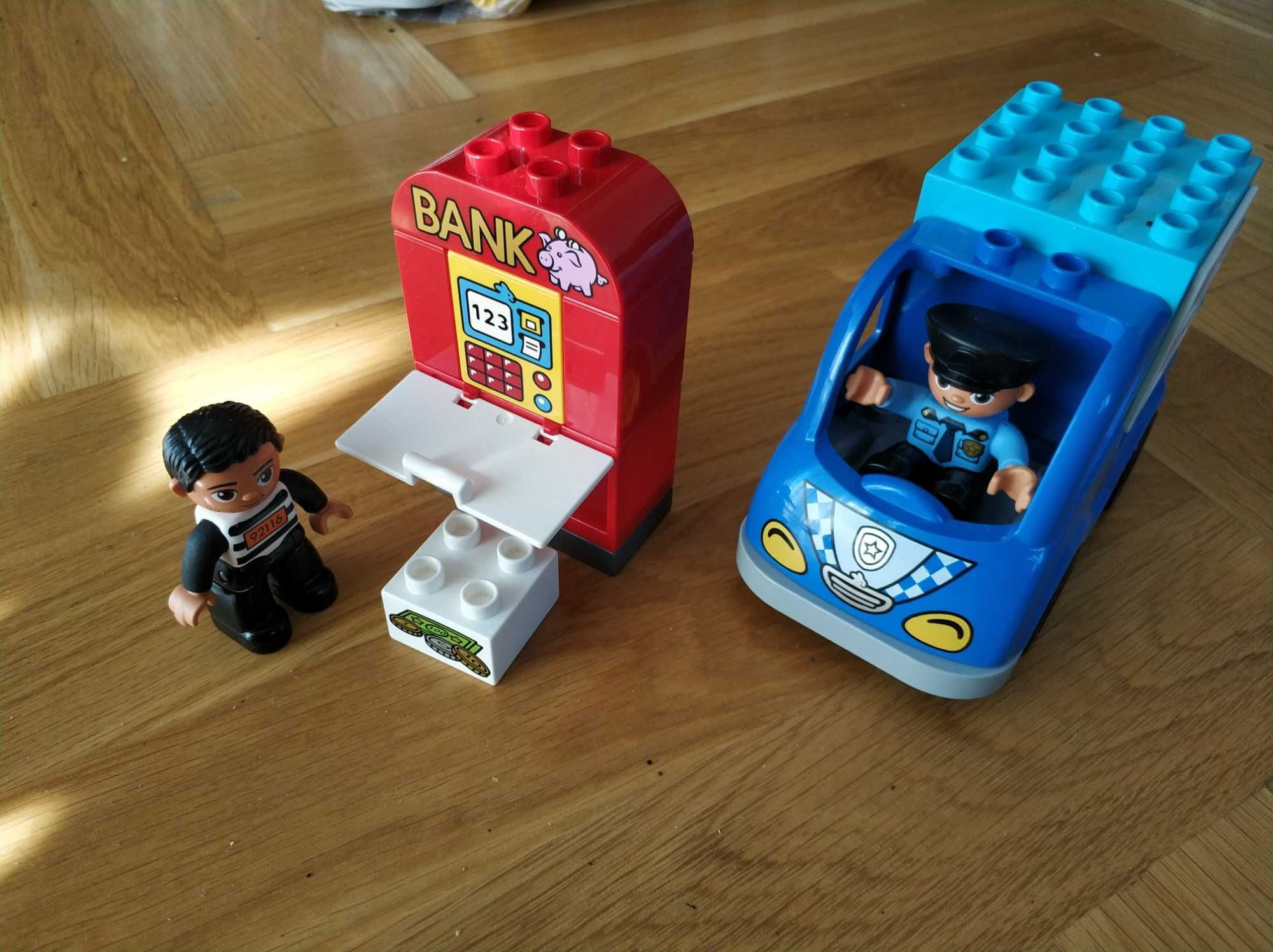 Klocki LEGO DUPLO Policyjny Motocykl 10900 + Patrol policyjny 10809