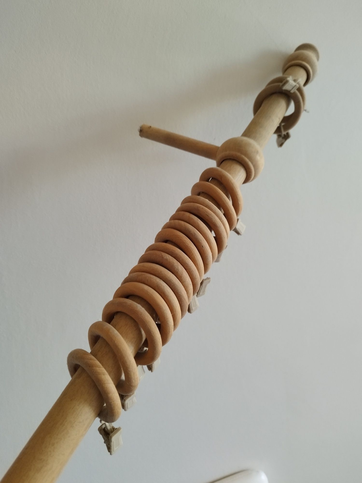 Karnisz drewniany pojedynczy 198 cm