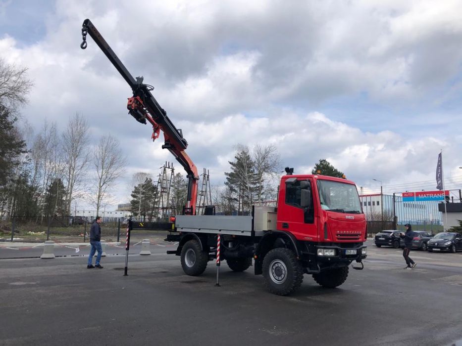 Iveco Eurocargo 4x4 blokady HDS Palfinger PK16502 wiertnica zwyżka