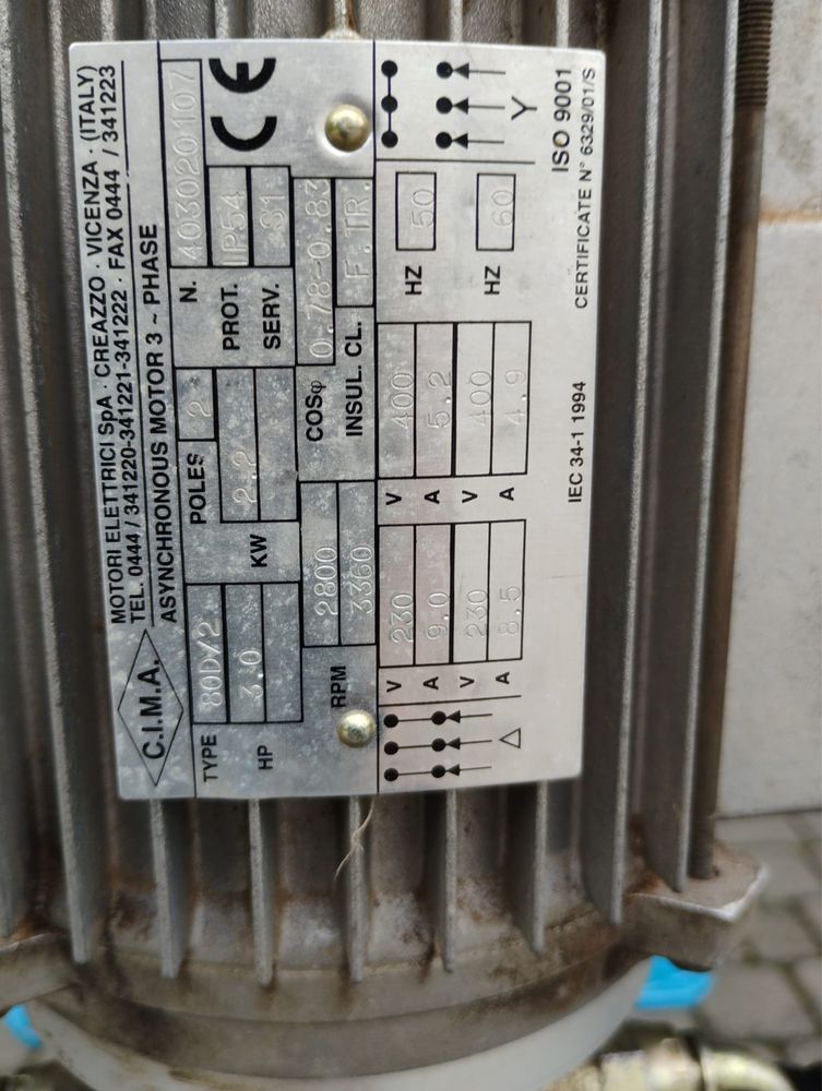 Łuparka 7 ton 380v przywieziona z niemiec