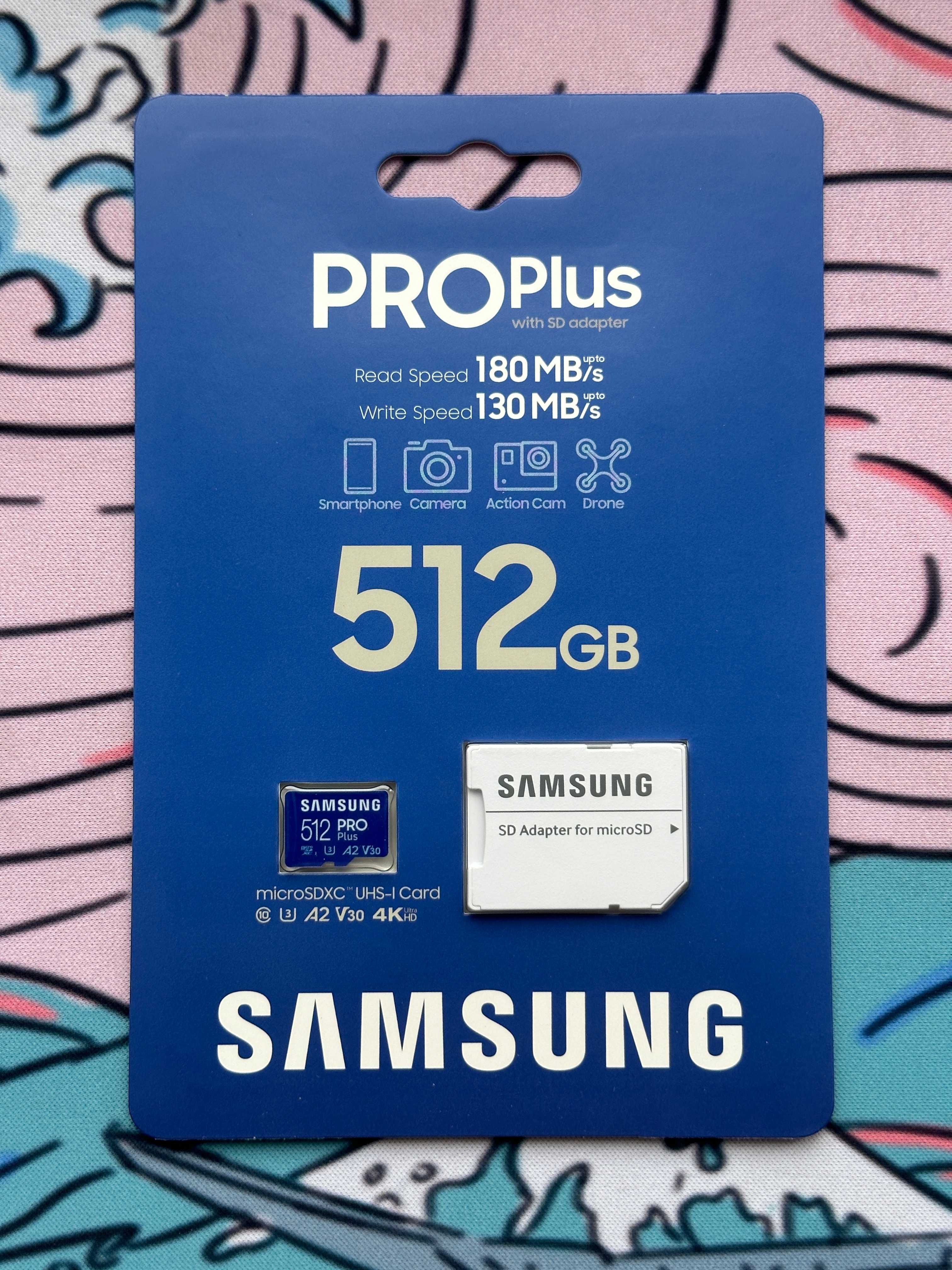 Samsung PRO Plus 512 GB Micro SD Карта Пам'яті