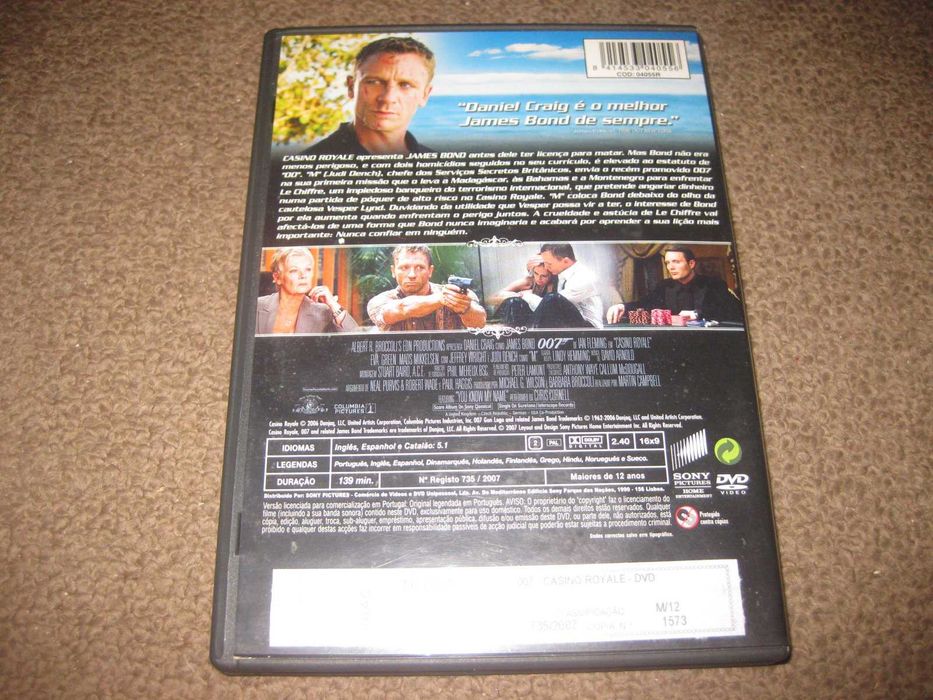 DVD "007 - Casino Royale" com Daniel Craig