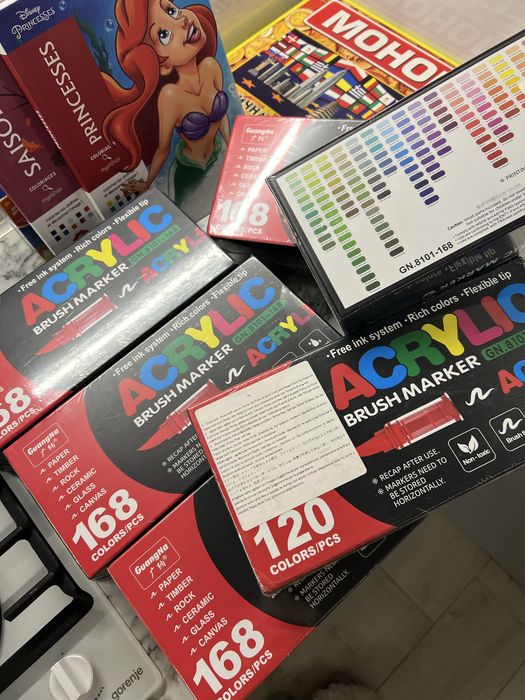 GuangNa АКРИЛОВІ маркери 168шт