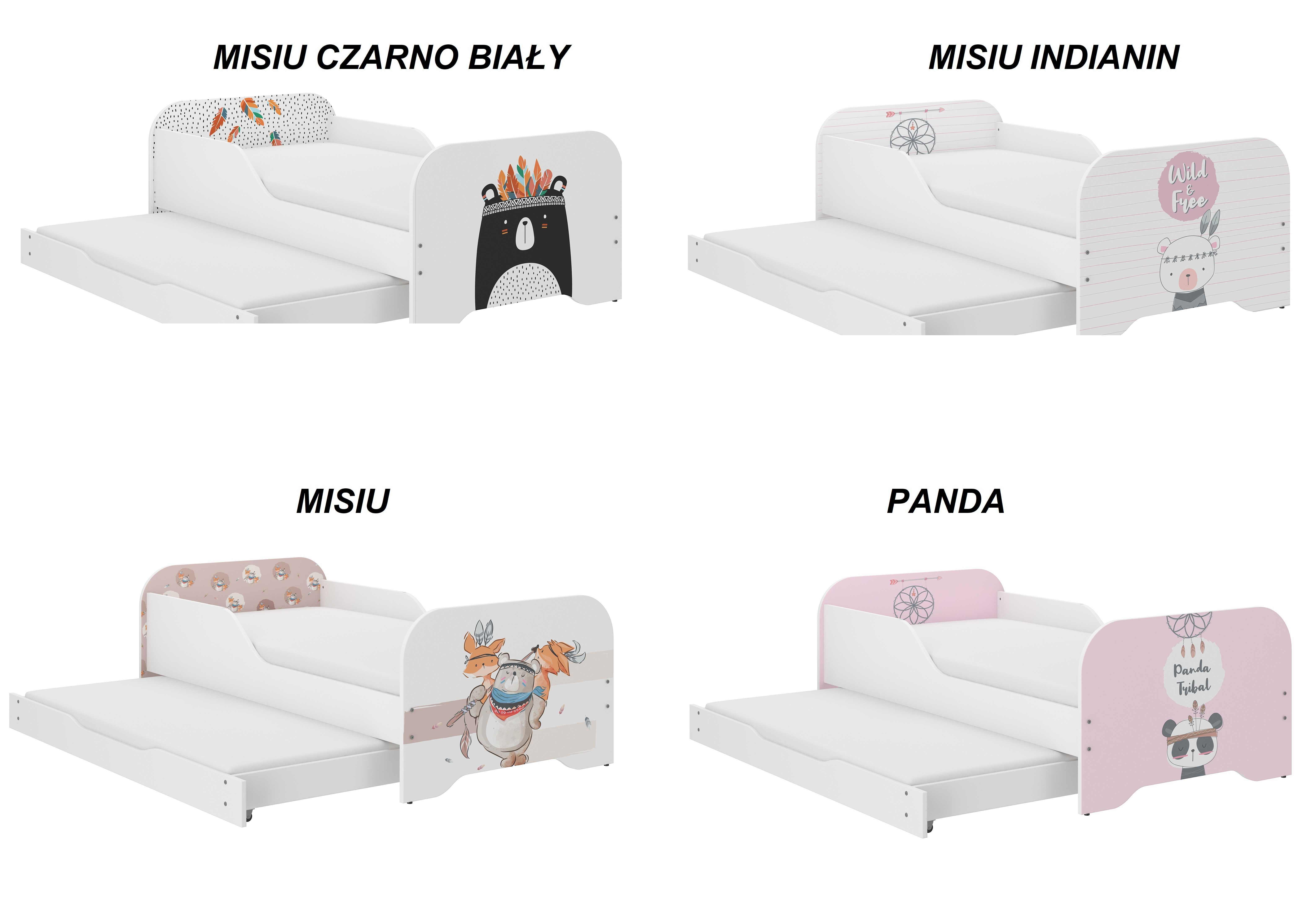 Łóżko dziecięce MIKI 160x80 PODWÓJNE+materace GRATIS