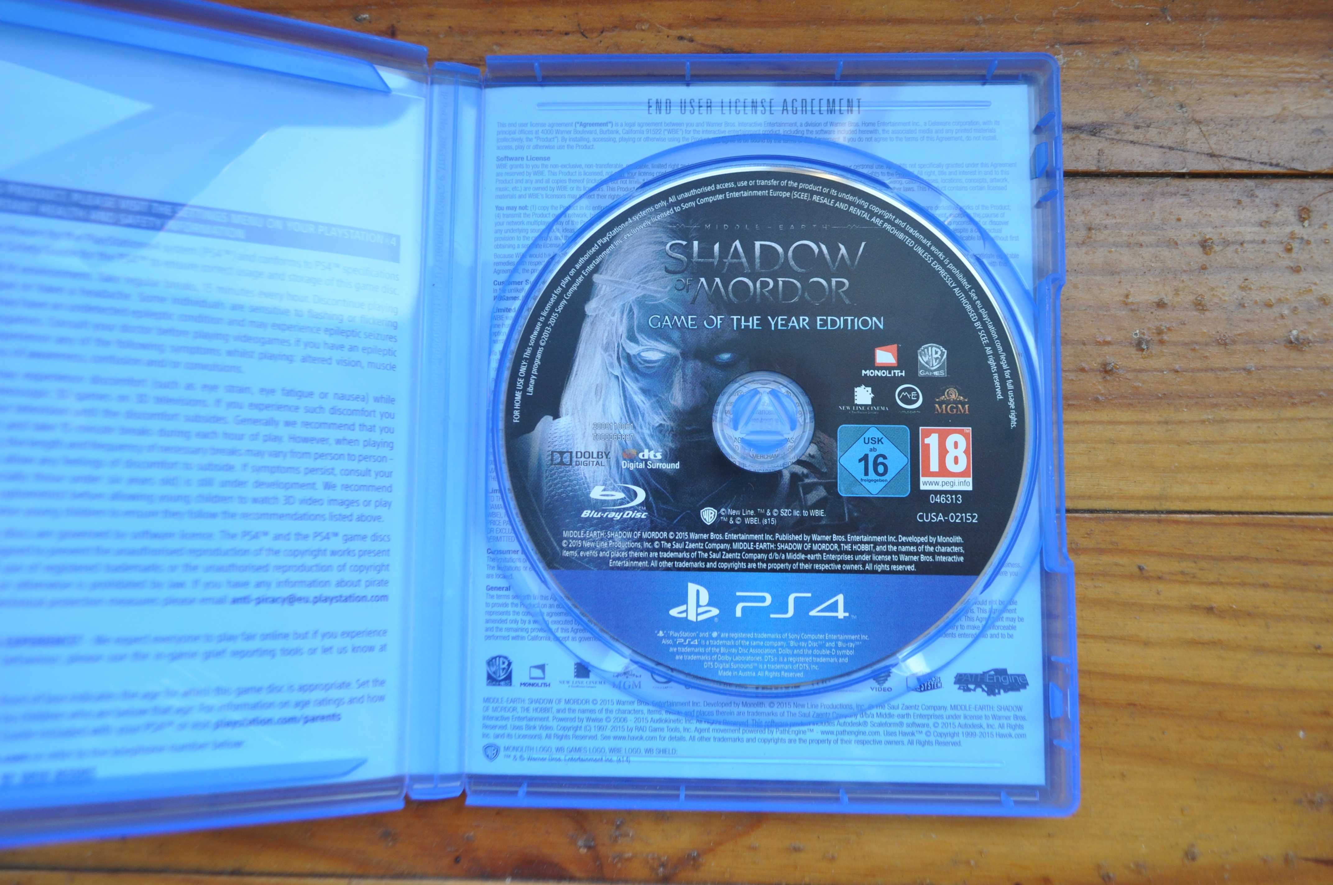 Gra Shadow Of Mordor - Playstation 4