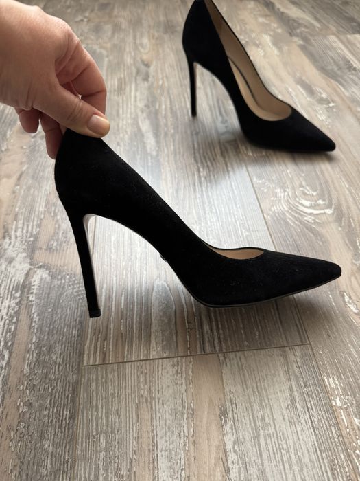 Туфлі на підборах , натуральна замша