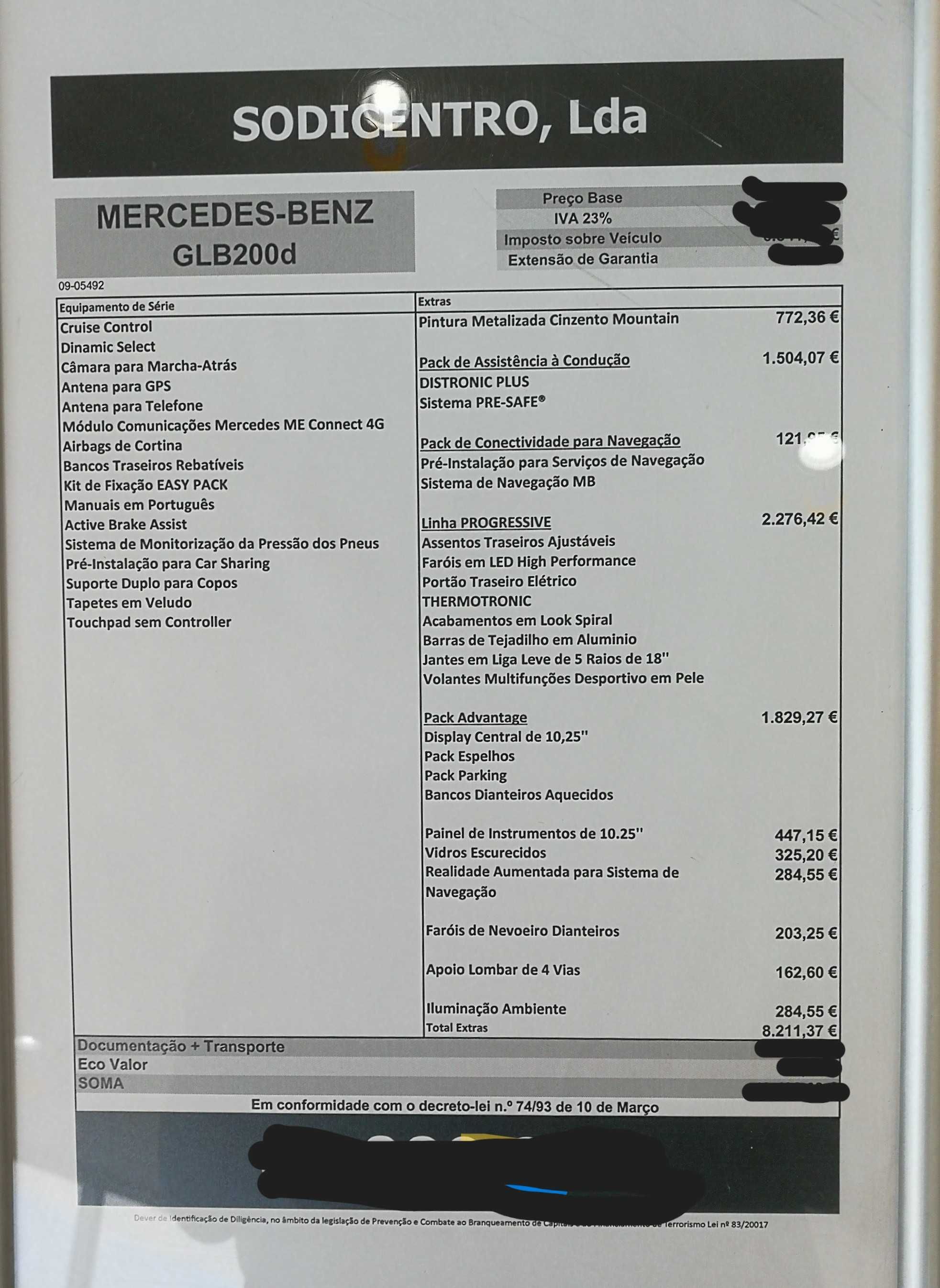 Mercedes GLB 200d 2.0CC 150cv