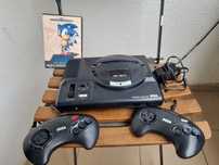 Sega Mega Drive 2 pady i gra Sonic