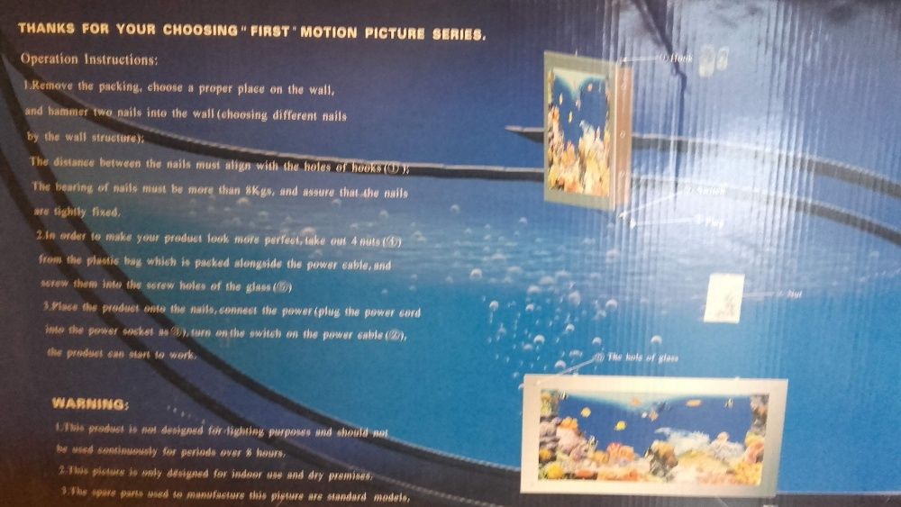 Quadro digital aquário