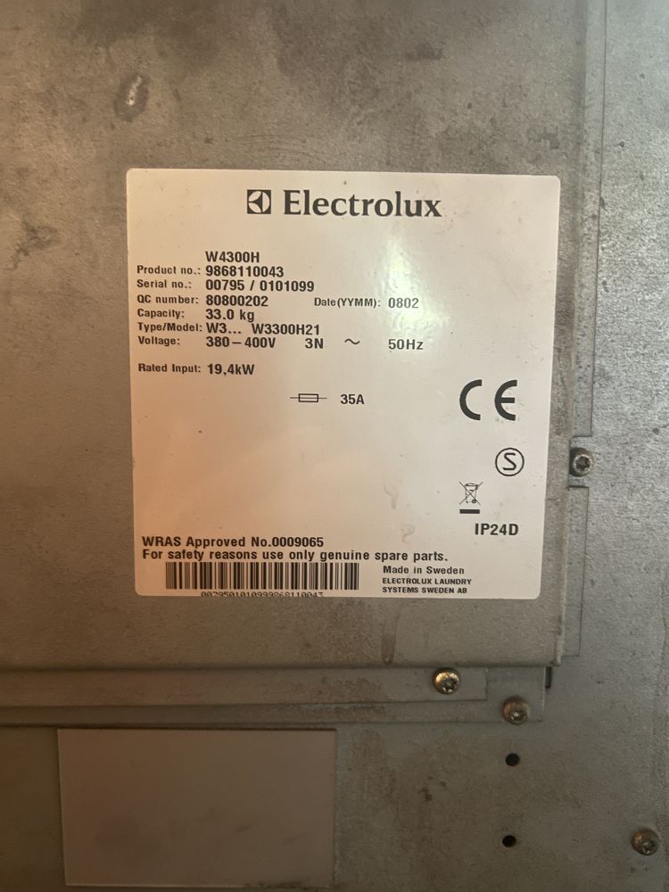 Maquina de lavar Eletrolux W4300H 33 Kg