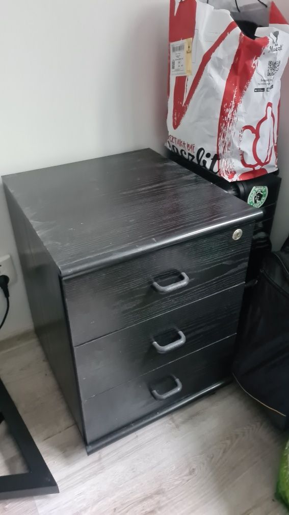 Kontenerek pod biurko szafka z szufladkami na kółkach - komoda