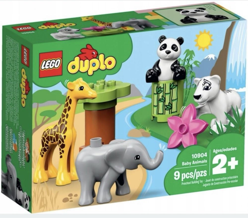 Lego Duplo dzikie zwierzątka w dżungli