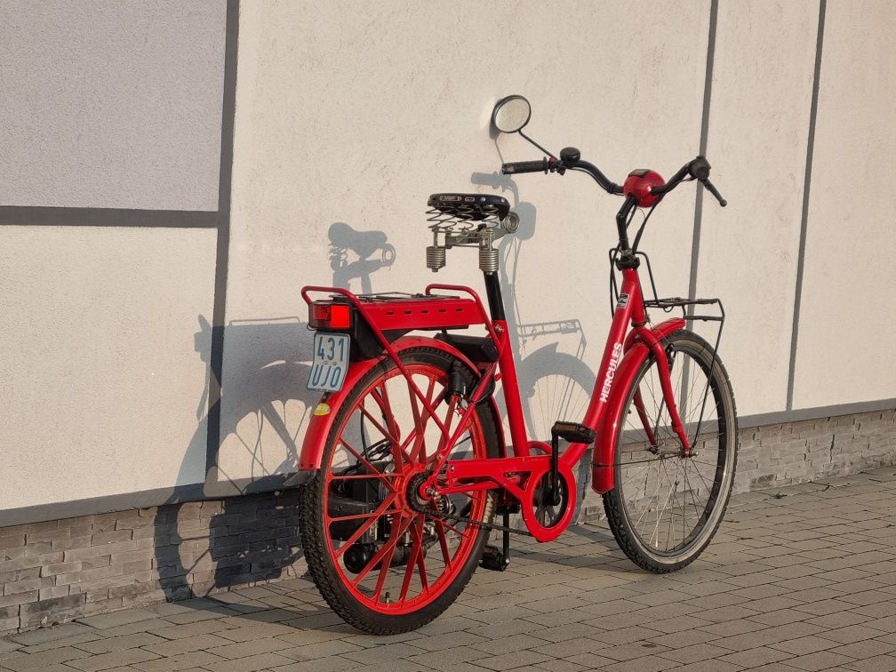 Sachs 301 e-start Herkules rower z napędem spalinowym.