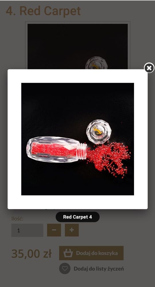 Słowianka Nowe kryształki jak swaworski Red Carped 4