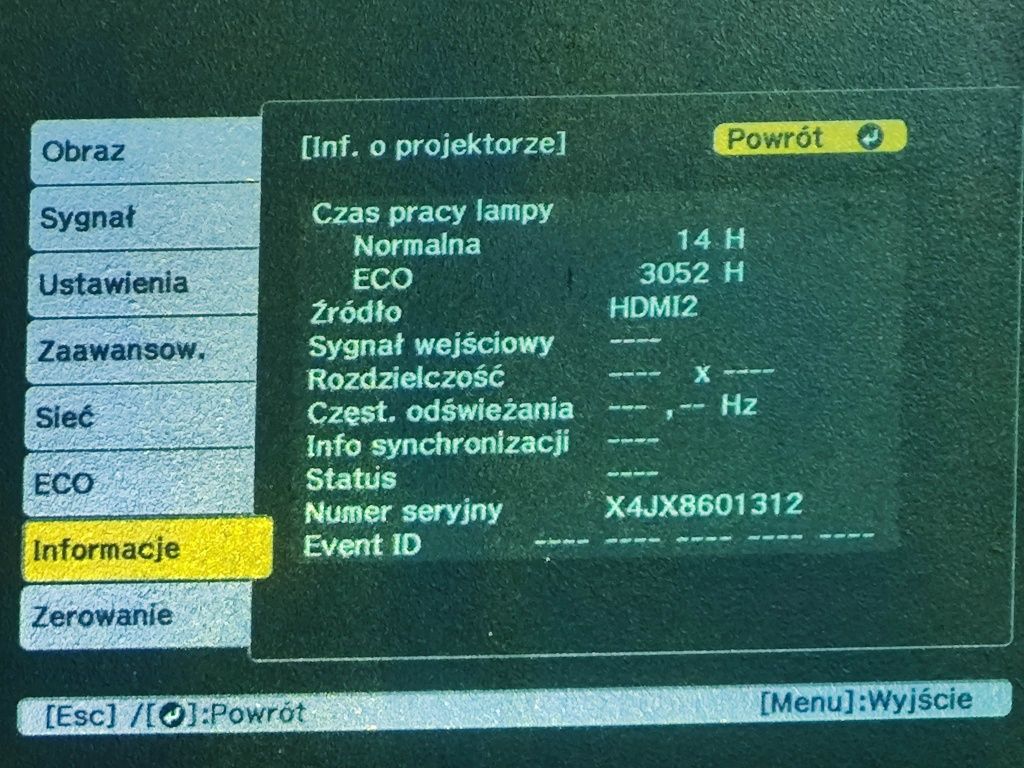 Projektor EPSON jak nowy