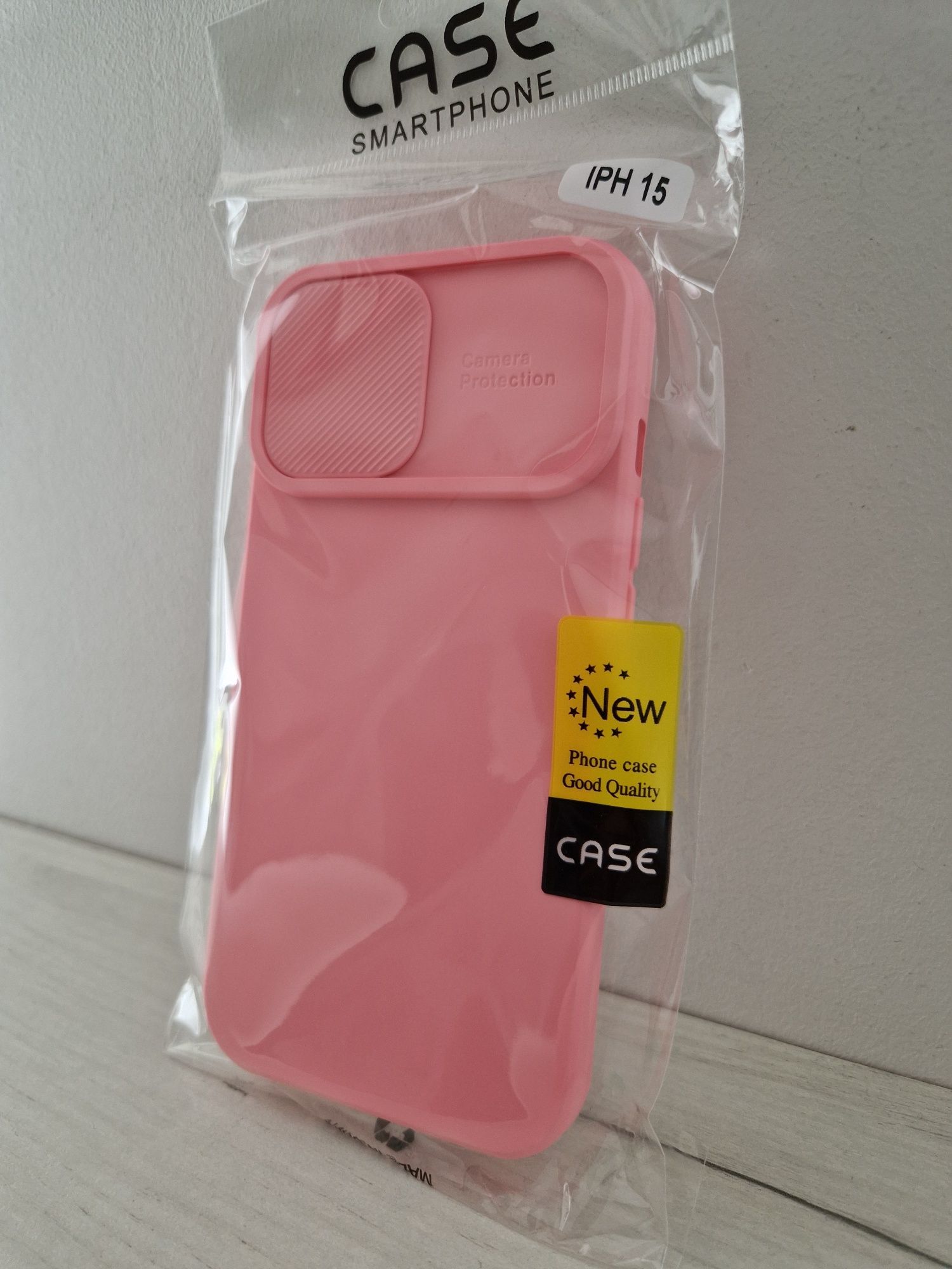 Camshield Soft do Iphone 15 Jasnoróżowy