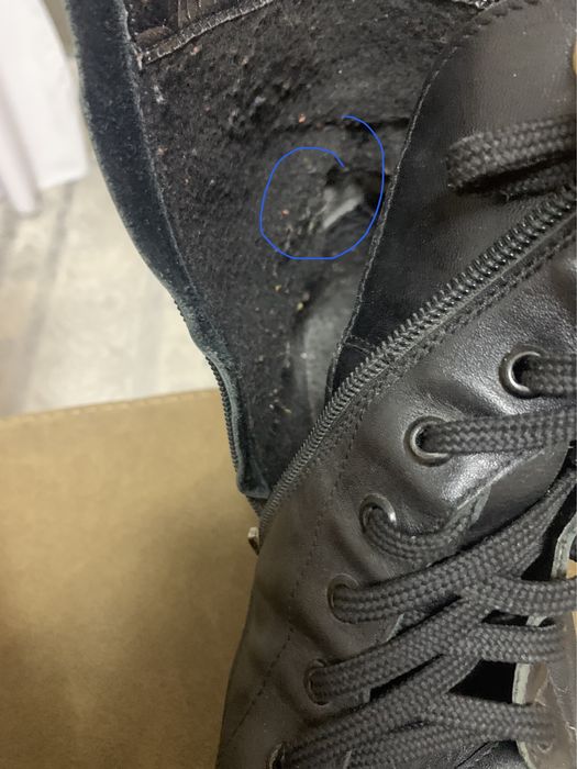 Шкіряні черевики на байці 39 р. ( 25,5 см)