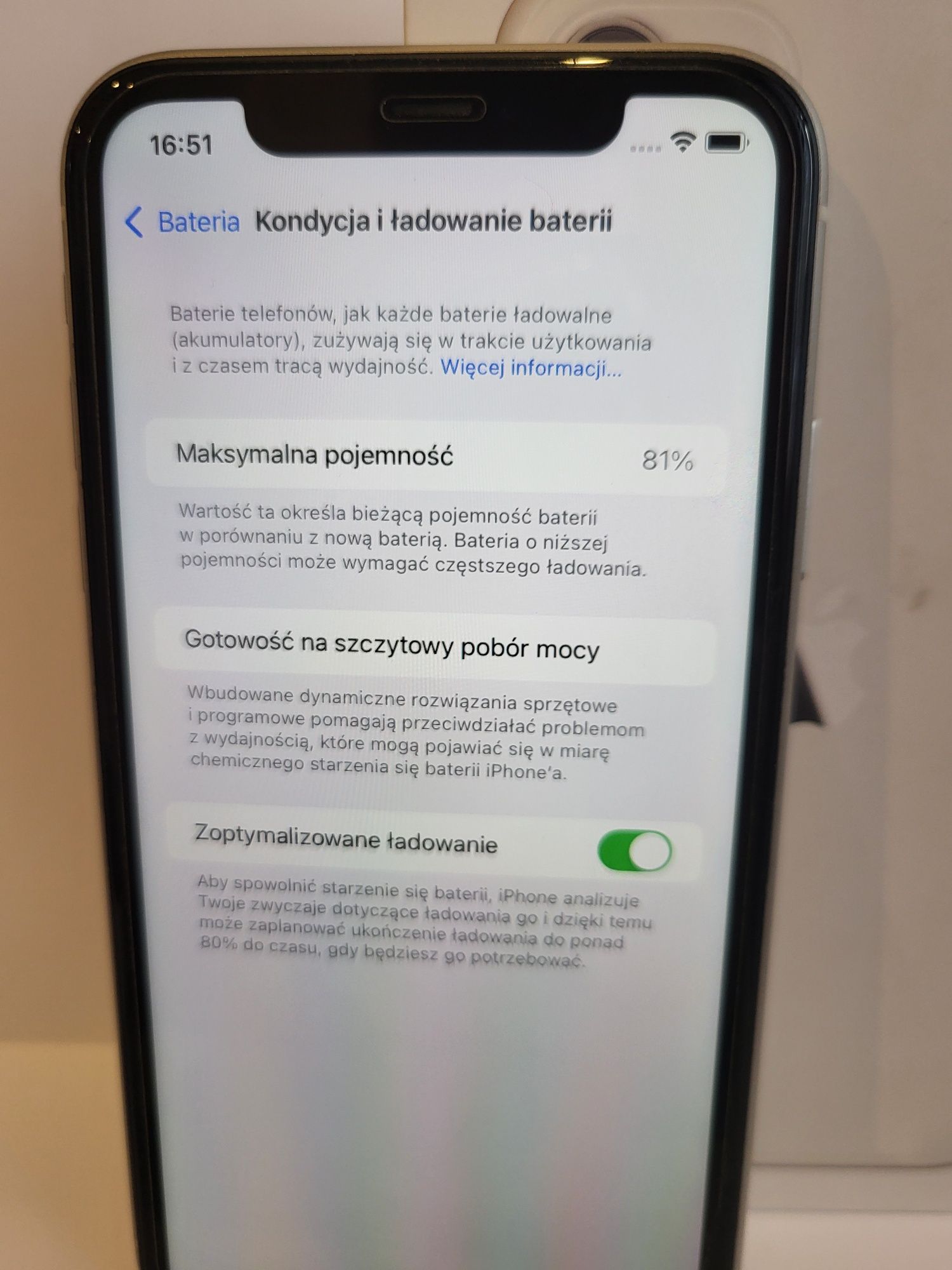 iPhone 11 64gb Biały