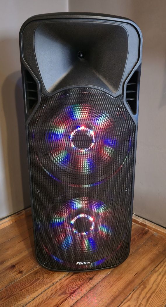 Głośnik Fenton 215led 1600W Bardzo Mocny!!!  Zestaw plus dwa mikrofon