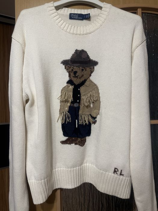 Ralph Lauren sweter miś kowboj