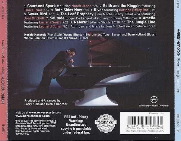 HERBIE HANCOCK- RIVER-The Joni Letters-Cd-płyta nowa , zafoliowana