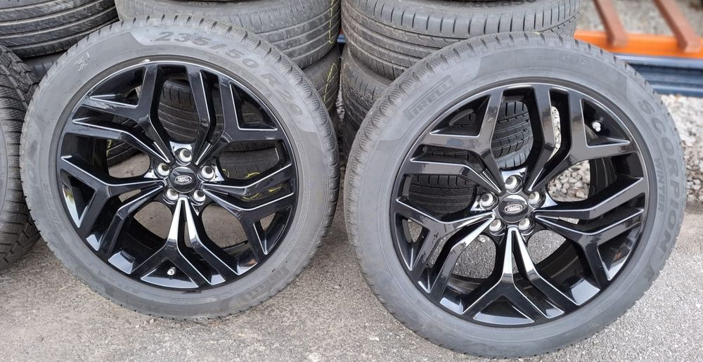 Oryginalne felgi Land Rover 20' 5x108 nowe + opony zima Pirelli
