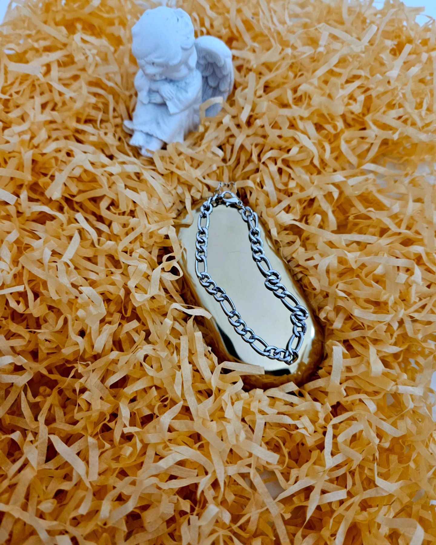 Pulseira em aço inoxidável