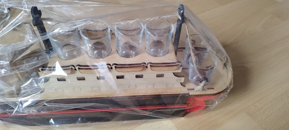 Titanic Statek Karafka z Kieliszkami Prezent na Urodziny