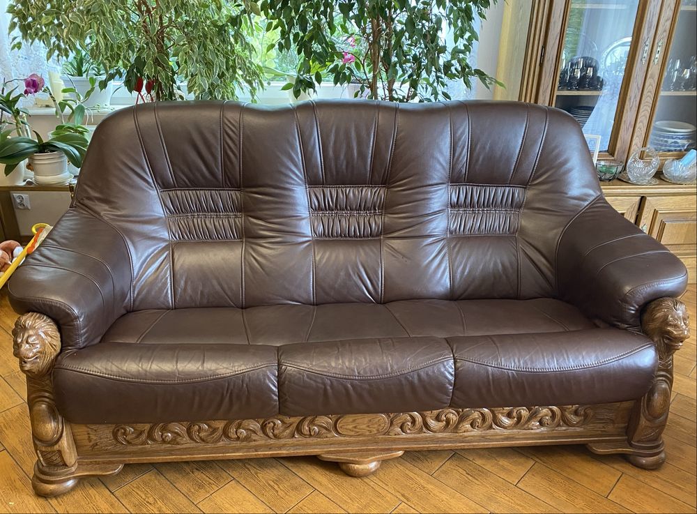 Zabytkowe meble gdańskie – sofa i 2 fotele