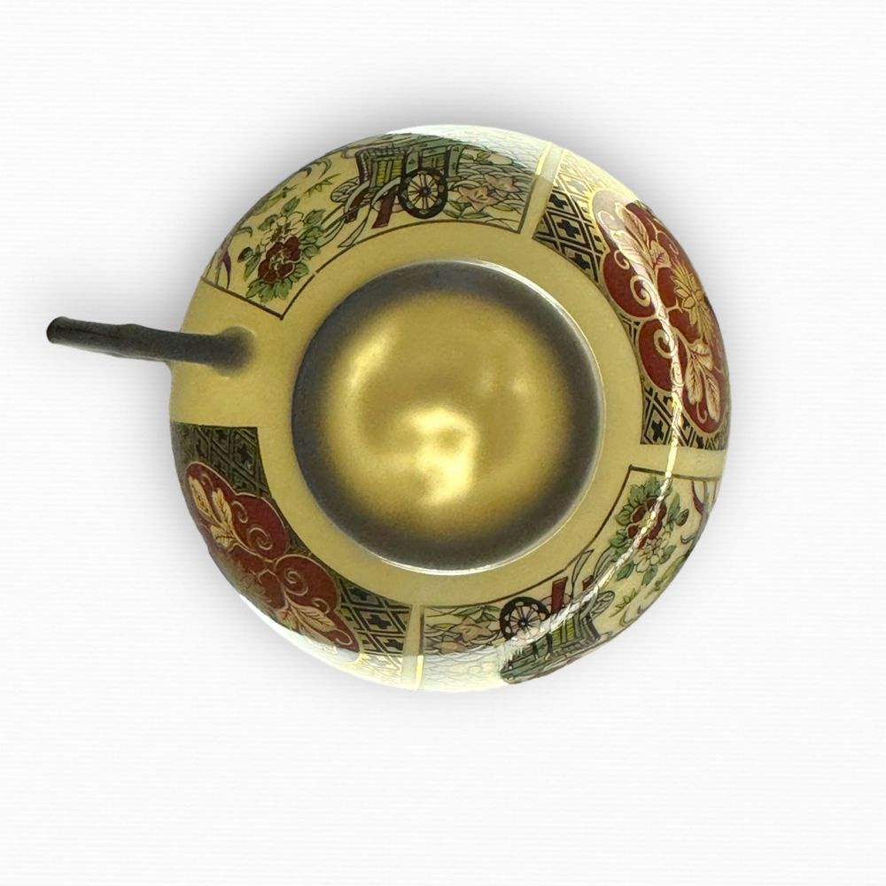 Porcelana chińska filiżanki + spoodki+ talerzyki deserowe b02125