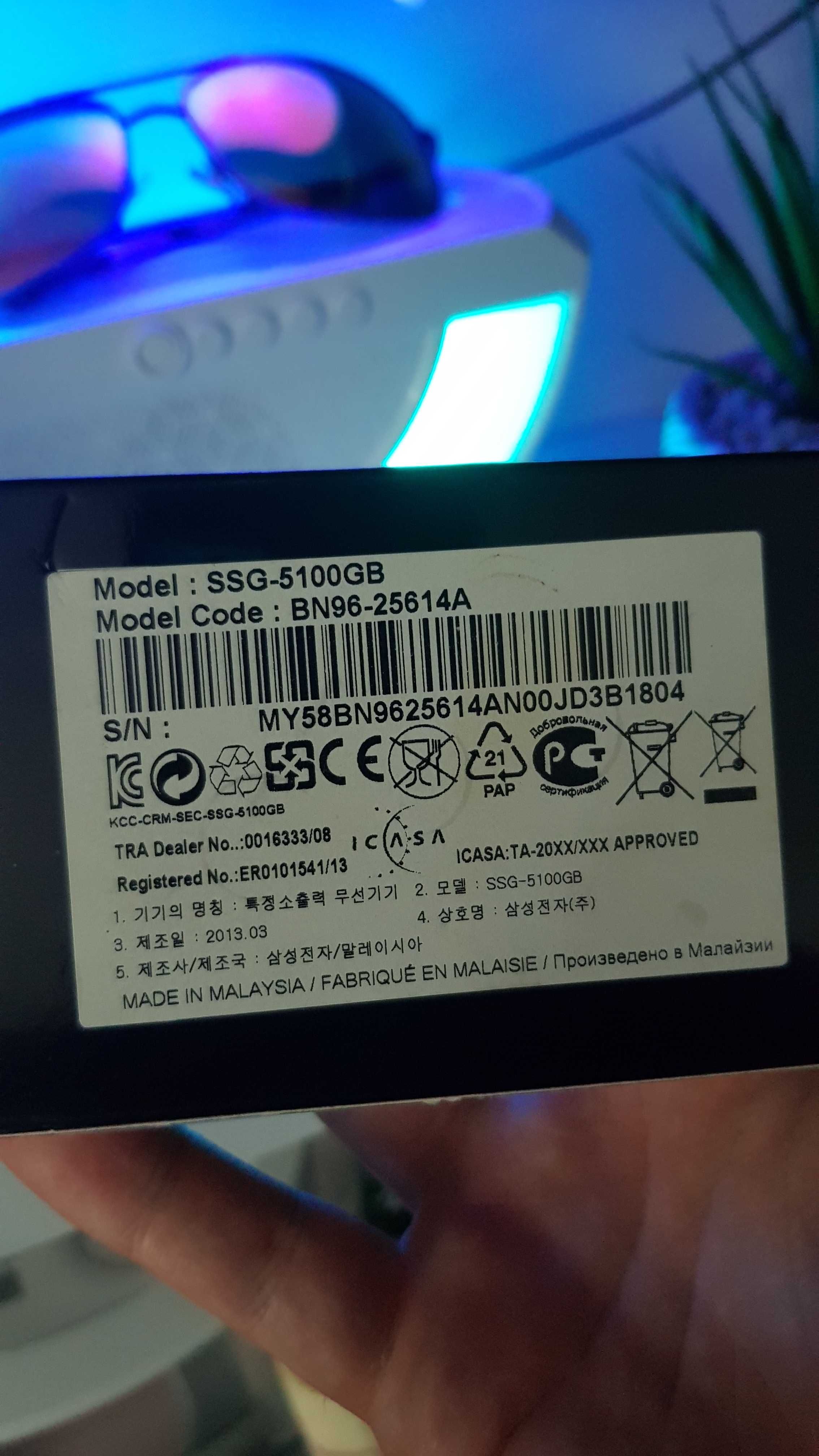 2x Okulary 3D Samsung SSG-5100GB - Jak nowe