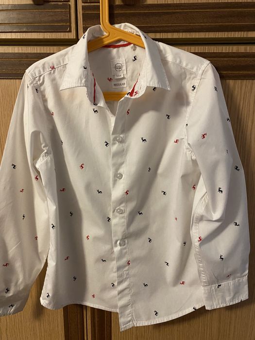 Koszula chlopieca smyk 134 cm świąteczna!