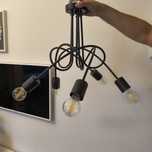 Lampa sufitowa + żarówki