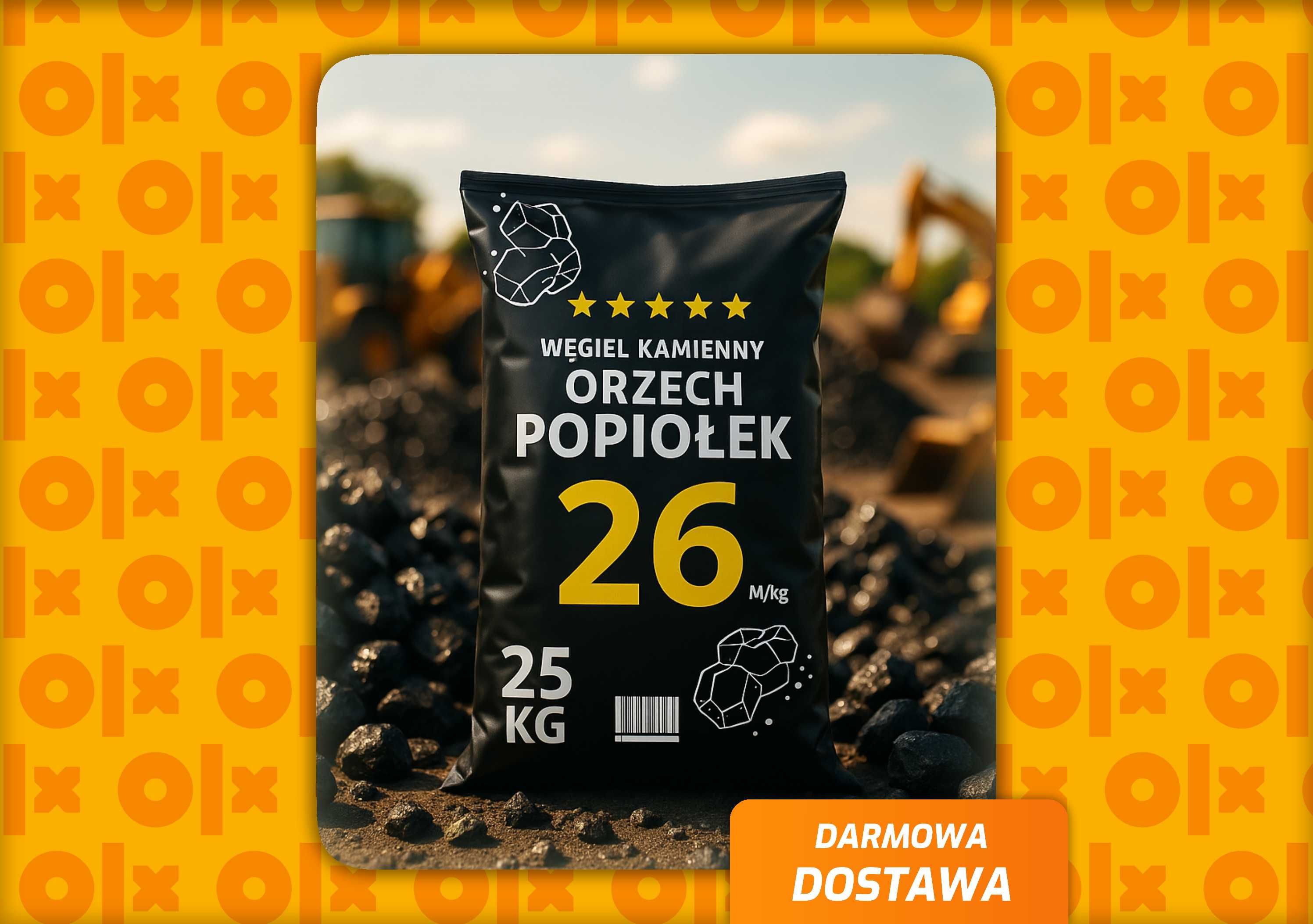 Ekogroszek PROMOCJA! Węgiel groszek, miał, pellet. DOSTAWA ZA DARMO!