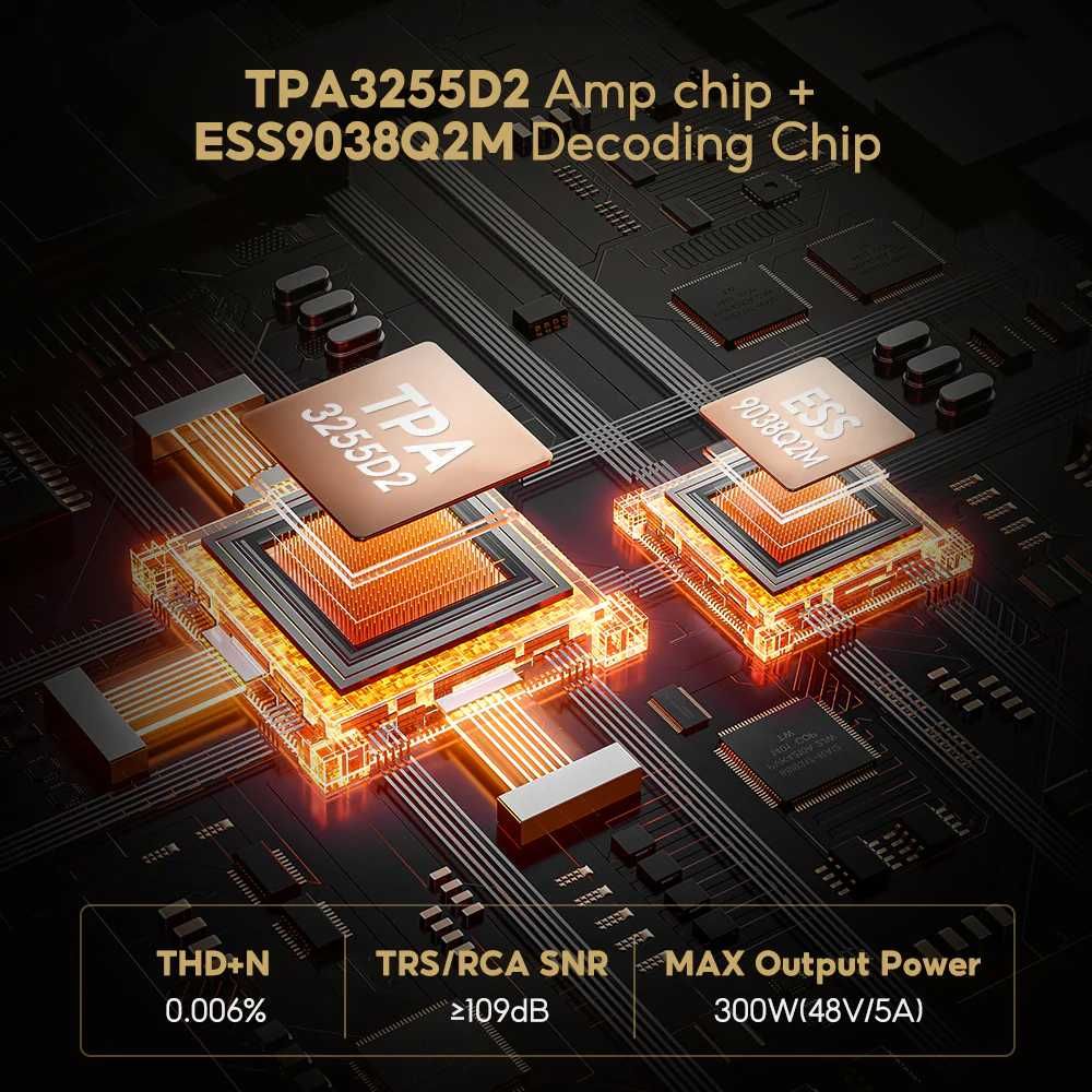 AIYIMA A80 цифровой усилитель c ЦАПом класса D (б.п. 48v 240w)