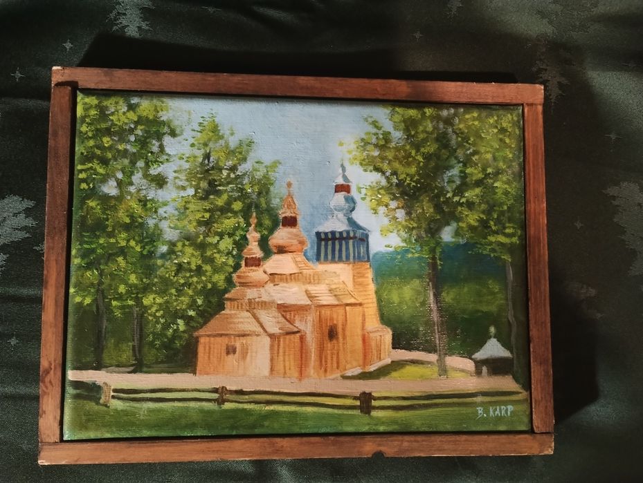 Cerkiew w Świątkowej Małej obraz olejny