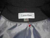 Женский фирменный НОВЫЙ жакет пиджак Calvin Klein серый. Размер 12.