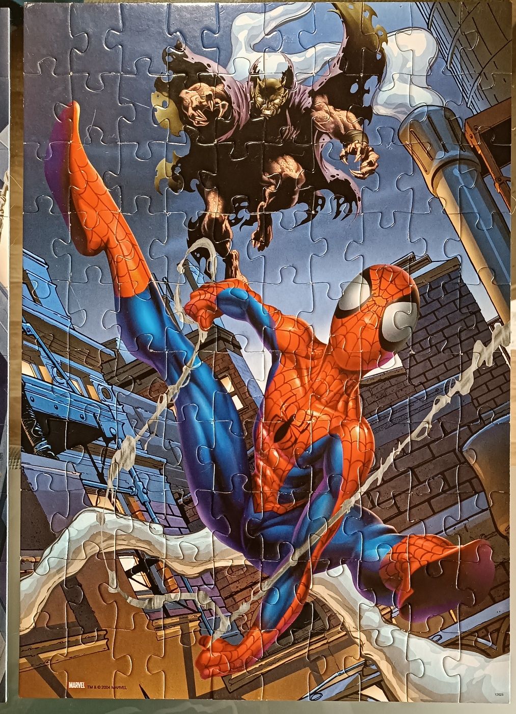 2 puzzles antigos do homem aranha