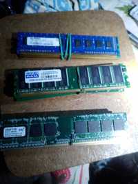 Оперативна пам'ять  20 шт. DDR-400 DDR-2  667 та 800  DDR-3 -10600
