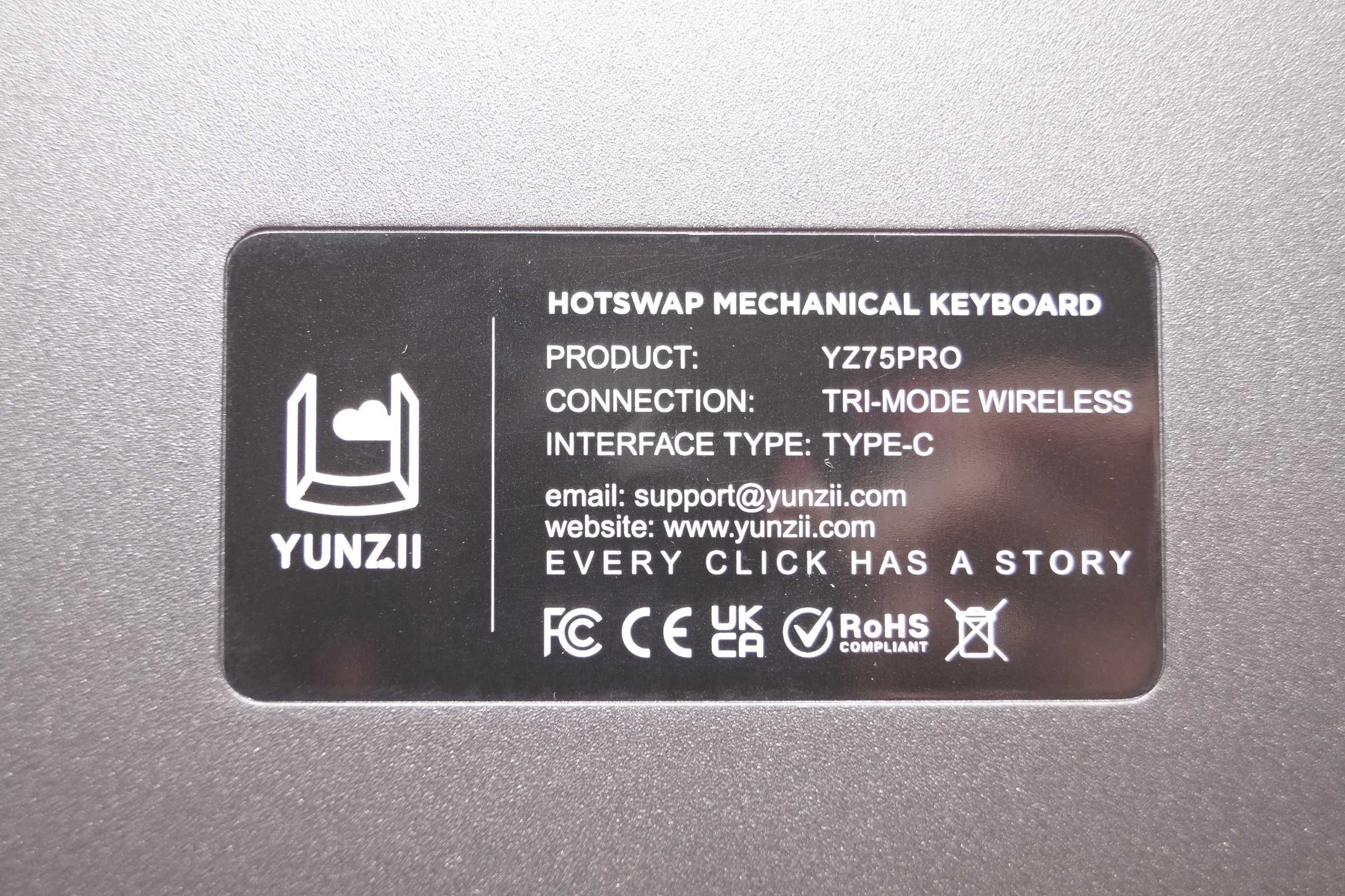 YUNZII YZ75 Bezprzewodowa klawiatura mechaniczna