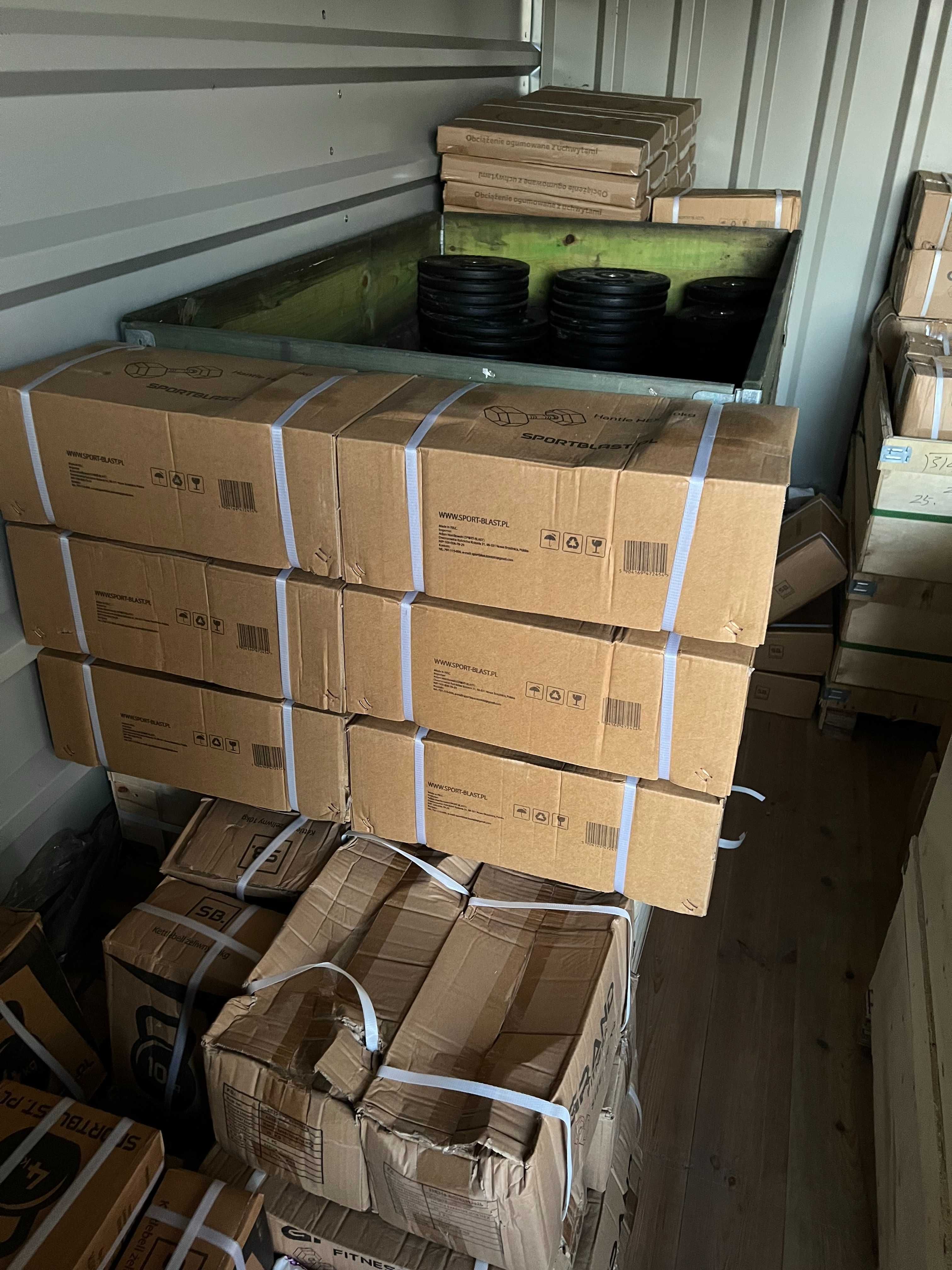 Hantle stałe Hexagonalne HEX żeliwne ogumowane 2,5kg - 50kg