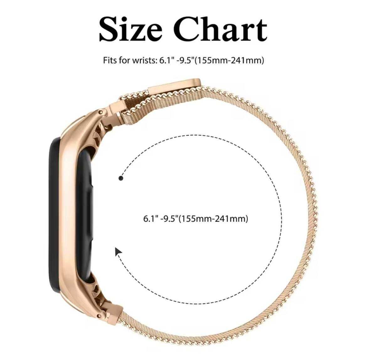 Міланська петля для Xiaomi Mi Band 8,7,6,5,4,3 ремінець браслет