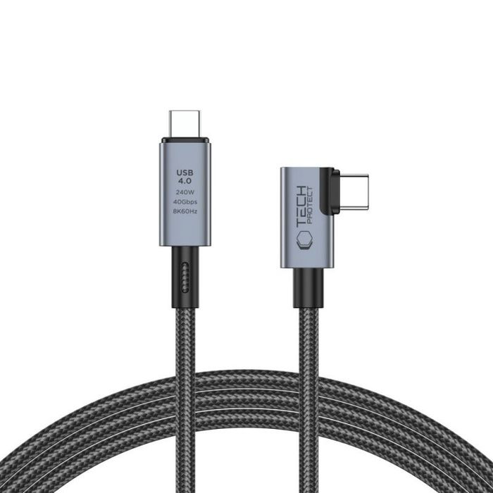 Kabel Tech-Protect Ultraboost Max „L” Usb 4.0 8K 40Gbps Typ-C 1.5m Pd