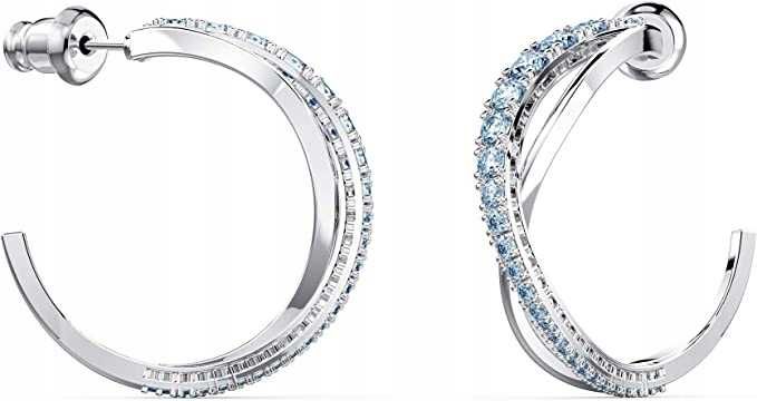 SWAROVSKI - Kolczyki Twist Mini Hoop White Z16