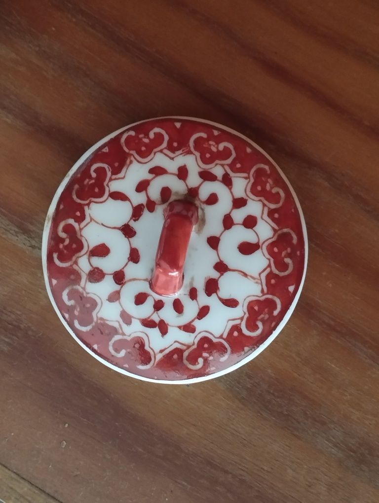 Pote Chinês Vermelho - Antigo