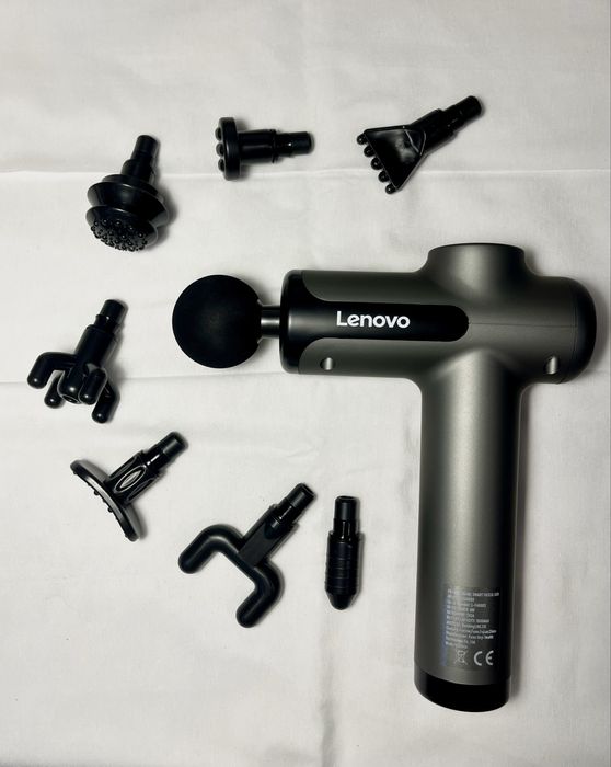 Перкусійний масажер Lenovo з 8 різними насадками