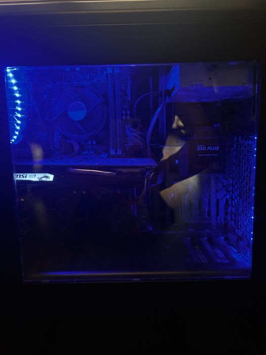 Komputer do gier, GTX 1650, I5 2400, 8GB ram +  monitor  ACER